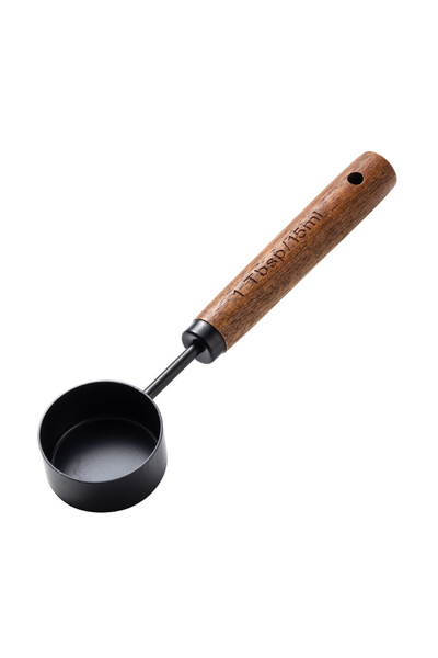 Choice 1PC 1PC-Coffee bean spoon; coffee powder measuring spoon; walnut wood ...