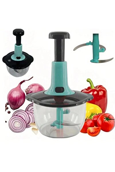 Choice Blue Essential Kitchen Tool Vegetable Fruit Herb Chopper, Durable Plas...