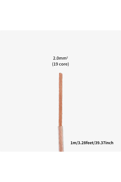 Choice 10m 2mm square 19core YYAUDIO 6N OCC Single-Crystal Copper Wire Speake...