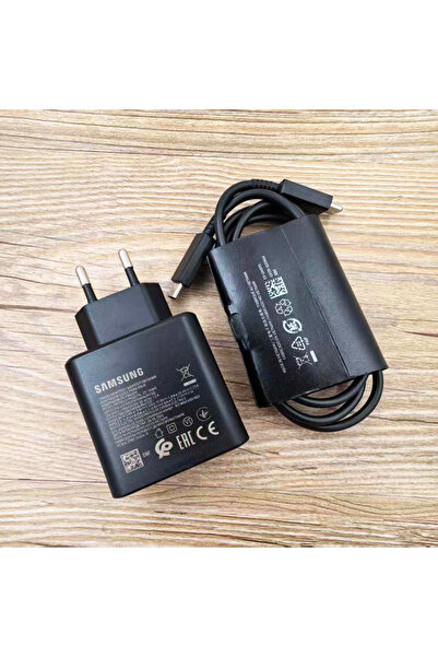 Samsung EU black and cable 45w Charger PD3.0 EU Super Fast Charge Adapter 5A Type C Cable For F56 S24 S25