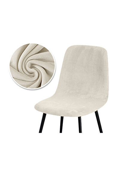 Choice غطاء كرسي مخملي قطعة واحدة - غطاء كرسي من قماش مخملي لغرفة المعيشة المنزلية، لون موحد، أغطية كراسي بار