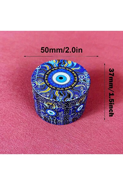 Choice مطحنة أعشاب بلو آيز مقاس 2 بوصة - 50 مم، هاون فلفل، مطحنة ملح، مطحنة توابل، مطحنة ذرة، مطحنة تبغ، هاون فلفل، مطحنة ملح، مطحنة توابل، مطحنة ذرة، مطحنة تبغ