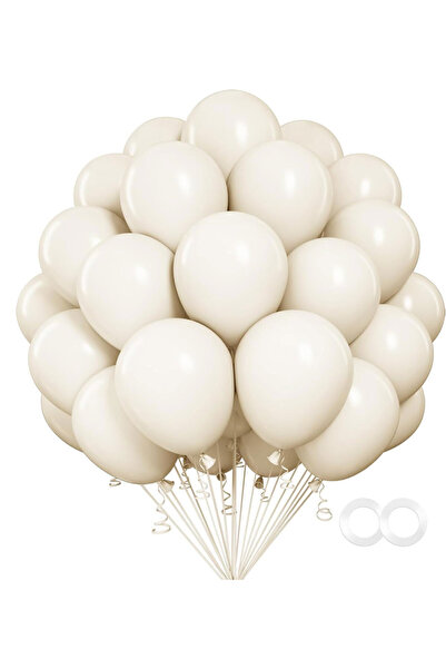 Choice بالونات لاتكس مقاس 12 بوصة، لون أبيض رملي، 100 قطعة، ألوان أسود، وردي،...