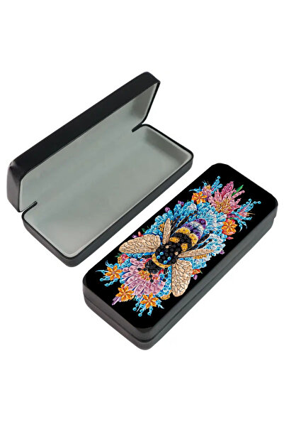 Choice YH017 1-piece crystal art painting kit eyeglass case set, 5D DIY diamo...