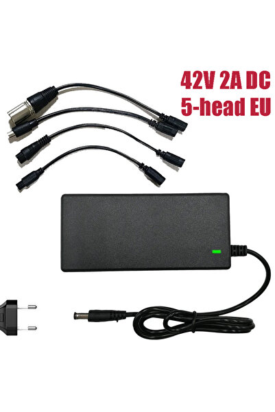 Choice 42V 2A 5-head EU 5-plug Lithium Battery Charger 42V 54.6V 2A DC EU/US ...