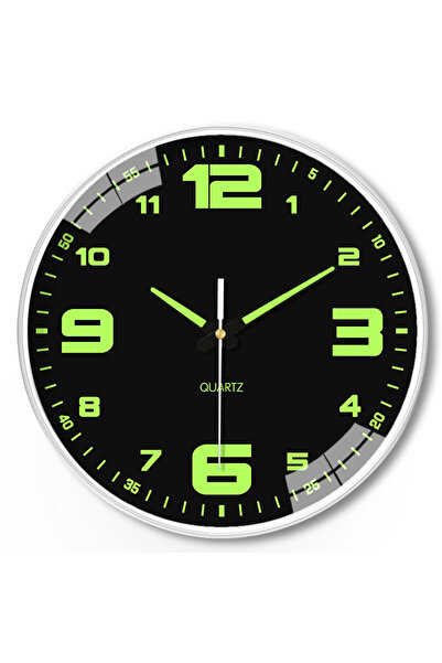 Choice 8 inch style1 8 Inch Luminous Wall Clock Mute Clock Simple Decorative Clock No Punch Wall Clock Home