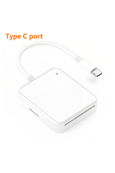 Choice قارئ بطاقات ذاكرة 4 في 1 من النوع C، يدعم النوع C و Lightning و Smart Media و OTG و M2 و SD و SM و XD
