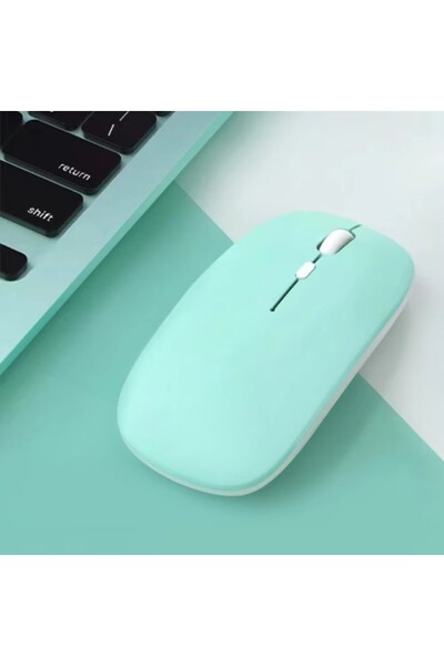 Choice ماوس لاسلكي بلوتوث أخضر فاتح، ماوس لاسلكي صامت، ماوس كمبيوتر محمول للع...