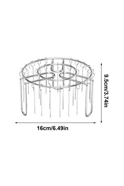 Choice White Oven Rack Air Fryer Skewer Stand Non-Stick Reusable Vertical Hea...