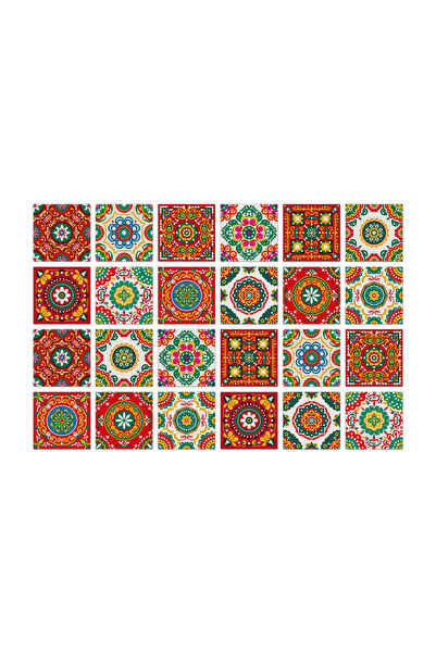 Choice 24 قطعة من ملصقات الحائط الإبداعية ذاتية اللصق لتزيين المنزل، مقاس 10×...