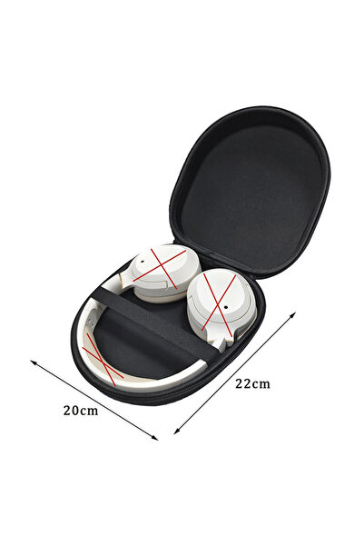 Choice حقيبة سوداء صلبة من مادة EVA لتخزين سماعات الأذن WH-CH720N و WH-1000XM...