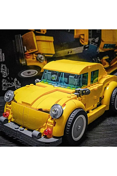 Miniso Yellow Robot Truck Car Toys Building Blocks Brick Truck Transformationed Deformation Birthday Gif...
