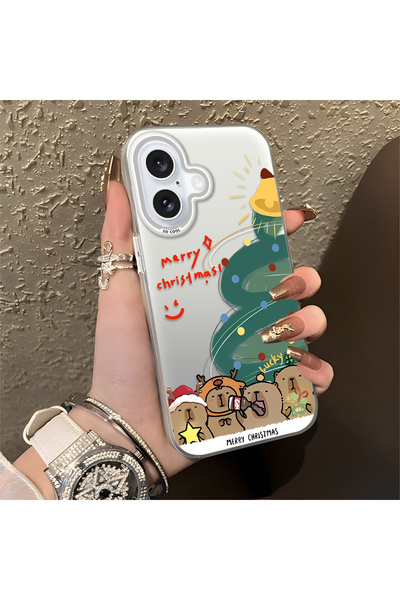 Hontinga حافظة متوافقة مع هاتف iPhone 16، حافظة هاتف صلبة مضادة للسقوط لعيد ا...