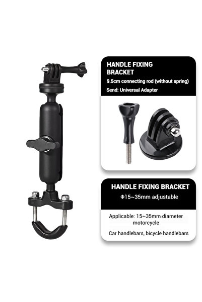 Choice حامل مقود دراجة نارية بزاوية 360 درجة، مصنوع من الألومنيوم، مناسب لكام...