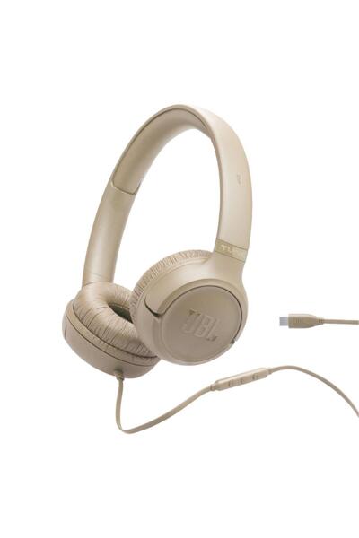 JBL Tune 530C USB-C Wired On-Ear Headphones - Beige