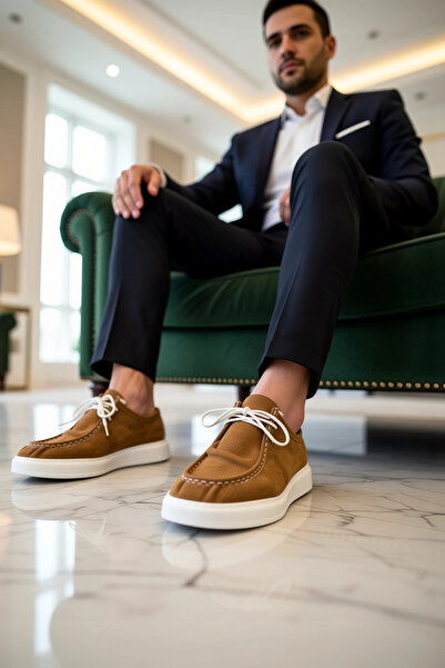 BENERLY حذاء رياضي كاجوال للرجال برباط ومقدمة مستديرة ونعل منخفض وعملي ومتين ...