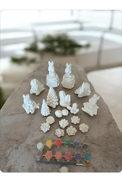 PESA PeSaPe ArT Tavşan Ailesi midi taş boyama seti