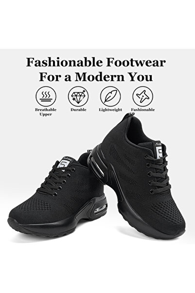 SOSENFER 女生户外鞋，舒适透气增高软底女鞋