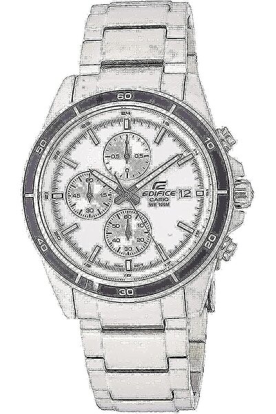 Casio Edifice Men's White Dial Stainless Steel Chronograph Watch