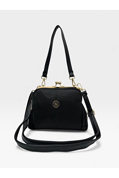 Sanmorris Women's Scholarship 4-Compartment Adjustable Crossbody Strap Soft Faux Leather Shoulder and Crossbody Bag