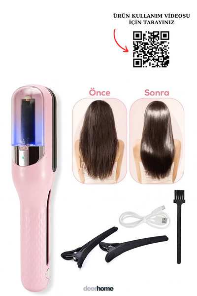 MCA Deerhome Kablosuz Saç Kırığı Alma Makinesi - Saç Kesme Aleti (Type-C Şarjlı)