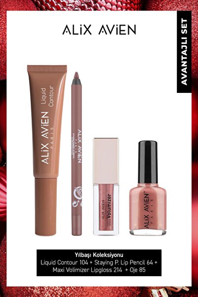 Alix Avien Kremsi E Vitaminli Dolgunlaştırıcı Anti-Aging Nude Makyaj Seti - Y...