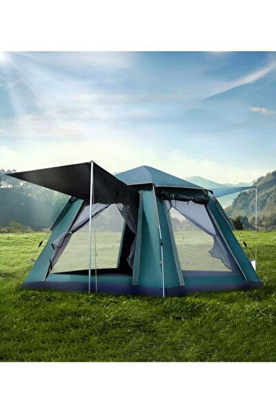 Hexar خيمة تخييم أوتوماتيكية قابلة للطي تتسع لستة أشخاص، مقاومة للماء والرياح...