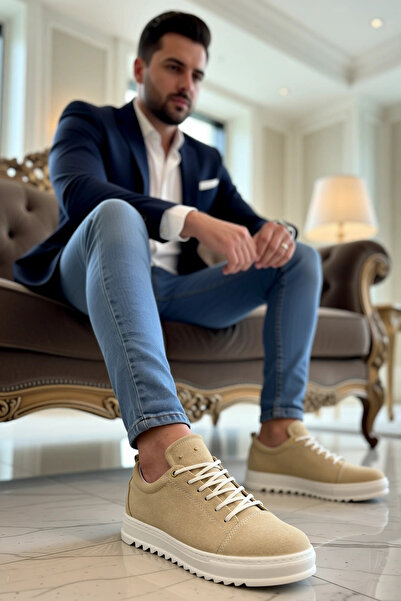 BENERLY حذاء رياضي رجالي برباط ونعل منخفض ومقدمة مستديرة 100% كتان عملي ومتين...