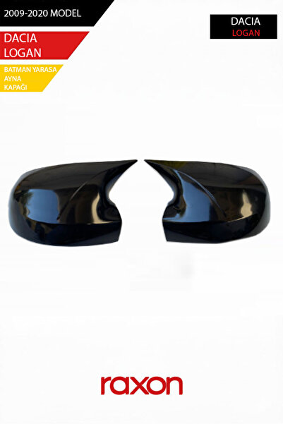 Raxon DACIA LOGAN 2009-2020 Batman & Yarasa Ayna Kapağı – Parlak Piano Black Sport