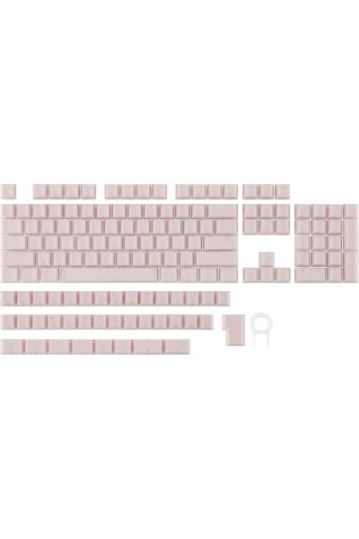 Epomaker Creamy Jade PBT Keycaps, 142 Keys, Double Shot, Cherry Profile, Pink