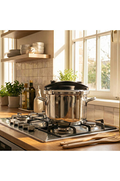 Güral Porselen Güral 7 litre Çelik Düdüklü Tencere