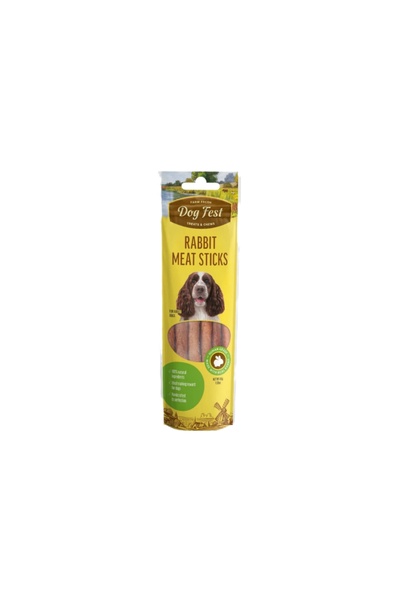 Dog Fest Dog Feast Dog Treats Rabbit Meat Sticks 45g