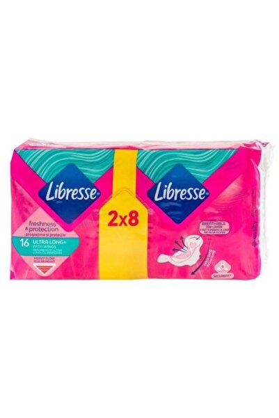 Libresse Aripioare Ultra Long+ Freshness & Protection, 16 bucăți