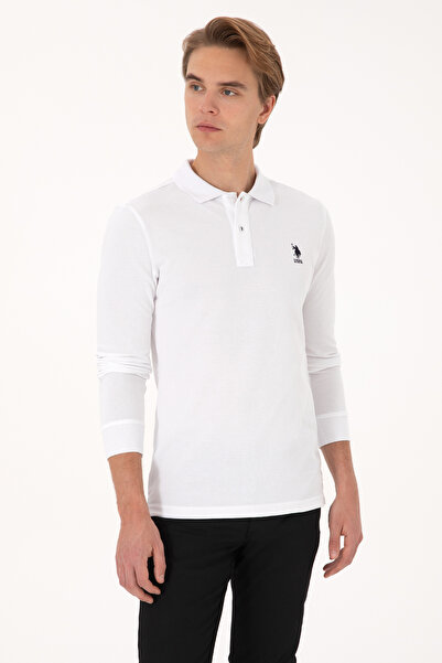 U.S. Polo Assn. Men's White Basic Sweatshirt 50307687-Vr013