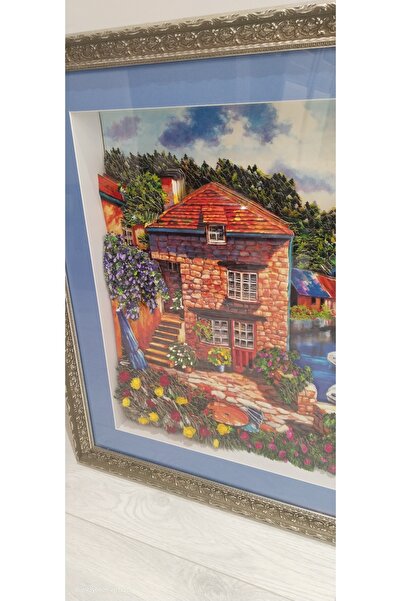 Butik Kağıt rölyef manzara tablo