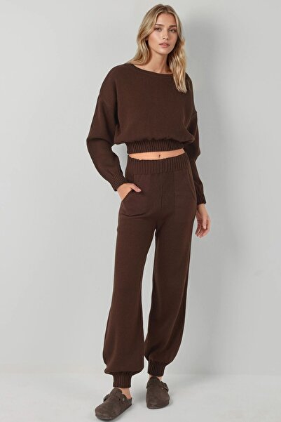 Hiccup ΣΕΤ Πλεκτό Πουλόβερ & Παντελόνι με Ελαστικό Πόδι MY FASHION