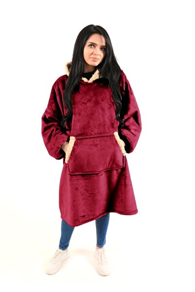 alzawia Unisex fleece winter pullover jacket, one size fits all, soft and war...