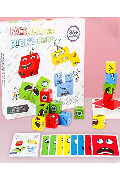 EHOME مكعبات خشبية متطابقة، ألغاز بناء، ألعاب لوحية تعليمية، ألعاب مونتيسوري