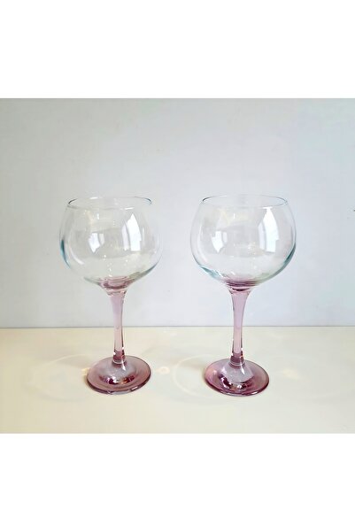 Contemporary Kitchen Ballon Glass Set of 2, Lilac Footed, 790 ml (Large)