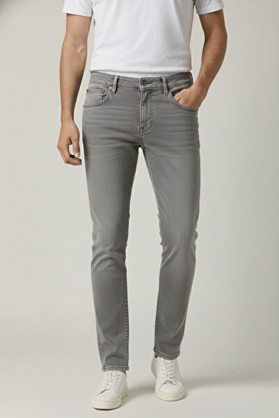 WKM Pantaloni de blugi din denim pentru bărbați material elastic slim fit