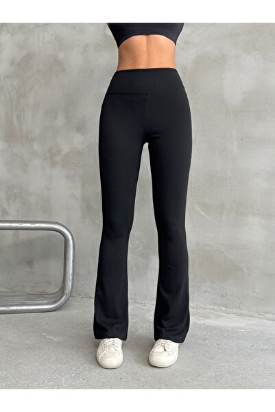 Nordmende Pantaloni evazați pentru femei talie înaltă efect modelator evazat