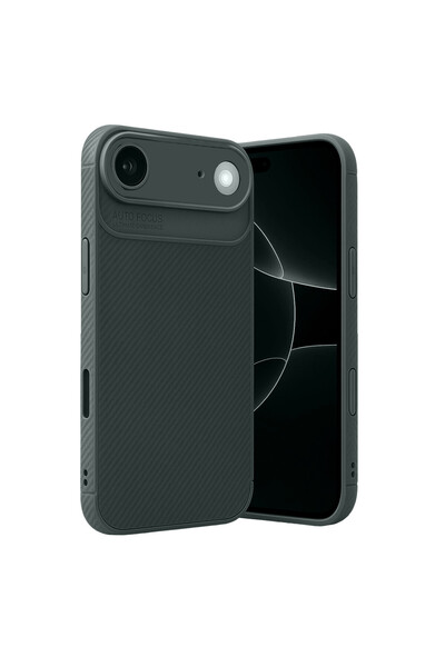 NewFace غطاء كربون آبل آيفون 17 إير أوتو فوكس - أخضر داكن