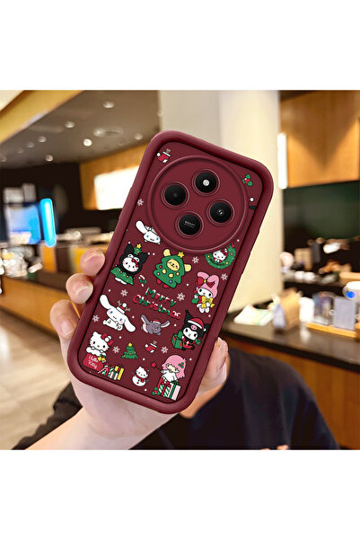 ucuc حافظة مضادة للسقوط من السيليكون باللون العنابي المتوافقة مع مهرجان عيد ا...