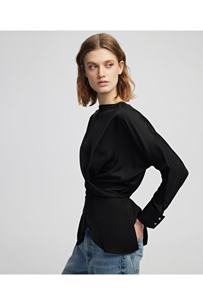 İpekyol Belden bağlamalı asimetrik bluz
