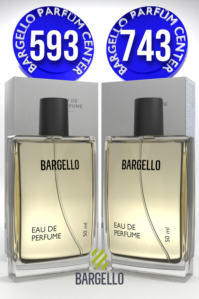 Bargello 593 Erkek Parfüm Fresh 50 ML EDP + 743 Erkek Parfüm Woody 50 ML EDP