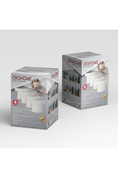 OKS HOME Çarşafmatik Çarşaf Düzenleyici Sabitleyici Görünmez Çarşaf Kilidi 4'lü Set