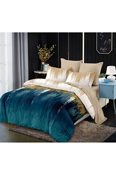 ANY SHOP MARKET Finet Linen, Double Bed, 2 Persons, Fitted Sheet, 6 Pieces 200x230x25 cm