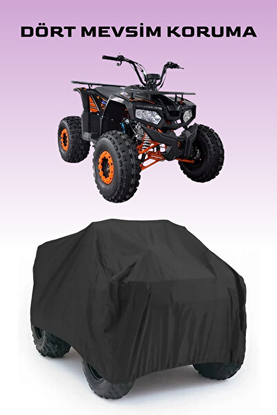 Breen غطاء بلاستيكي أسود لدراجة يوكي تايركس 125 رباعية الدفع، حماية لجميع الفصول، غطاء مقاوم للماء