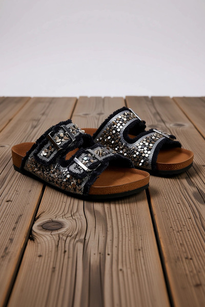 BENERLY Women's Strappy Flat Sole Slippers Functional Durable Quality Comfort...