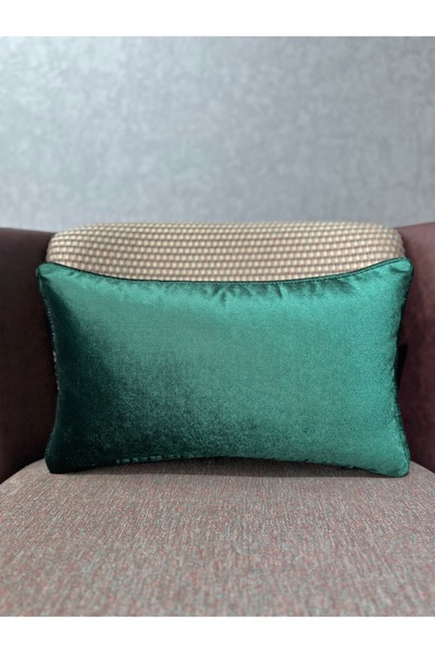 Fabricland Ексклюзивний імпортний атласний чохол для подушки зеленого кольору...